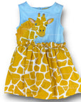 Pre-Loved Mini Boden Novelty Giraffe Appliqué Dress Mini Boden Novelty Giraffe