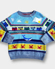 NWT Mini Boden Boys Seaside Fair Isle Sweater Whales Fair Isle