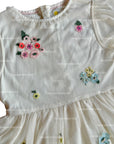 Pre-Loved Mini Boden Girls Appliqué Flowers Tulle Dress