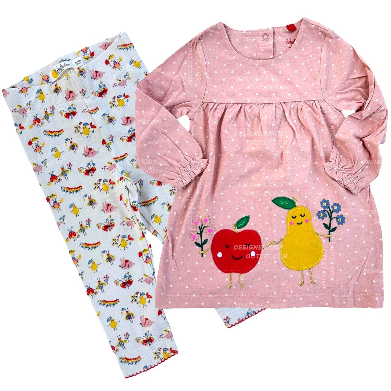 Mini Boden Garden Delight Play Set Apple Pear Two Piece Legging