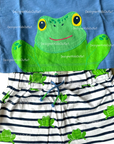 Baby Boden Boys Frog Outfit Set - Bottom and Top Matching Play Set Mini Boden