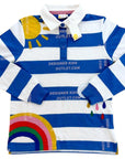 NWT Mini Boden Icon Rugby Shirt Cobalt Wave/Pale Ivory