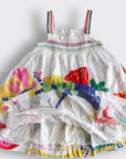 Pre-Loved Mini Boden Girls Smocked Sun Dress Ivory Sealife