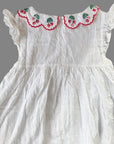 Sample/DeLabled Mini Boden Cherry Blossom Eyelet Collared Dress