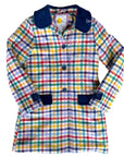 Mini Boden Plaid Wool Blend Front Pockets Coat