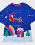 NWOT Mini Boden Jolly Santa Rainbow Ride Dress