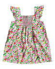 De-Labeled/Sample Floral Smocked Dress Pink Lemonade Ditsy Floral