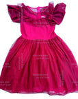 Pre-Loved Mini Boden Raspberry Ruffles Tulle Dress