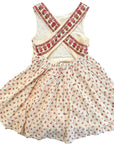 Mini Boden Girls Vintage Rosebud Cross-Back Pinafore Dress
