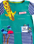 Mini Boden Zoologist Pocket Jersey Occupational Tunic