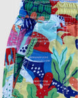 Mini Boden Boys Ocean Adventure Drawstring Shorts - Colorful Coral Bay