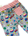 Baby Boden Boys Everyday Essential 2-Pack Joggers – Space Rockets & Red Stripe