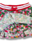 Mini Boden Girls Pleated Jersey Strawberry Patch Skort - Cosmos Pink