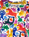 Mini Boden Girls Animal Print Jersey Dress - Colorful Jungle