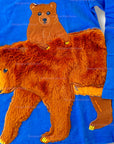 Mini Boden Boys Faux Fur Brown Bear Long Sleeve Tee – Royal Blue