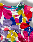 Mini Boden Girls Colorful Large Flower Print Dress - Surf Floral