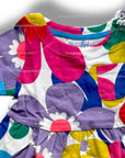 Mini Boden Girls Colorful Large Flower Print Dress - Surf Floral