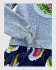 NWT Mini Boden Rainbow Swan Celebration Dress