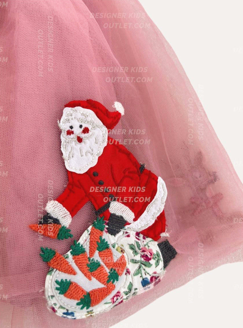 NWOT Mini Boden Santa&#39;s Playdate Skirt