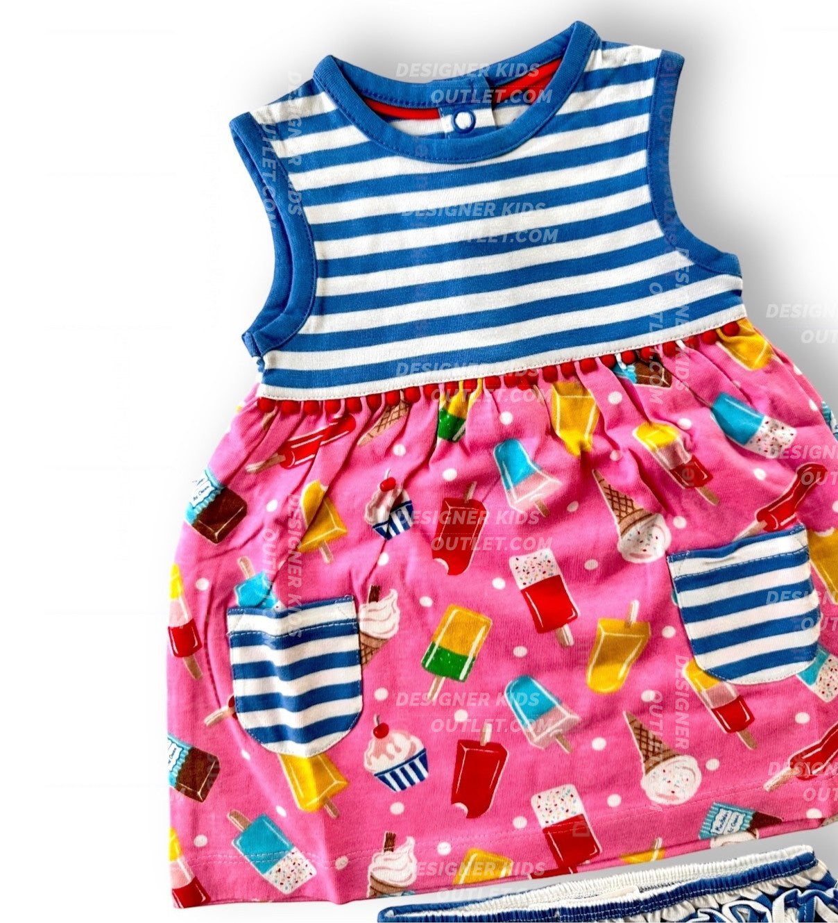 Mini Baby Boden Girls Jersey Pink Lemonade Ice Creams Summer Dress And Knickers Play Set Designer Kids Outlet Mini Baby Boden Girls Jersey Pink Lemonade Ice Creams Summer Dress And Knickers Play Set Designer Kids Outlet