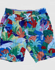 Mini Boden Boys Ocean Adventure Drawstring Shorts - Colorful Coral Bay