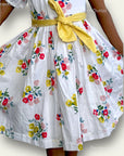 Pre-Loved Mini Boden Bow Woven Dress - Floral Print