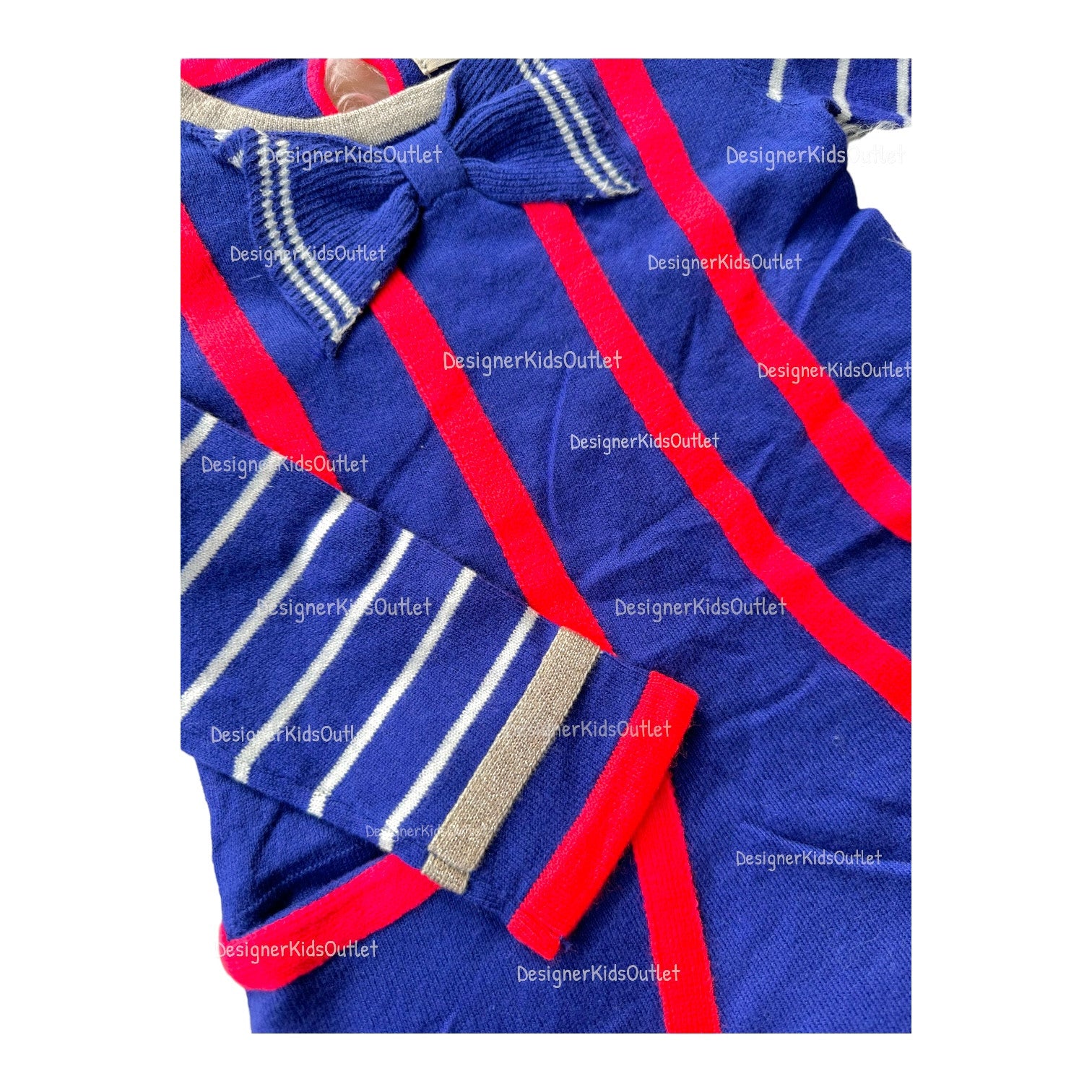 Mini Boden Girls Cotton Cashmere Knitted Sweater Dress