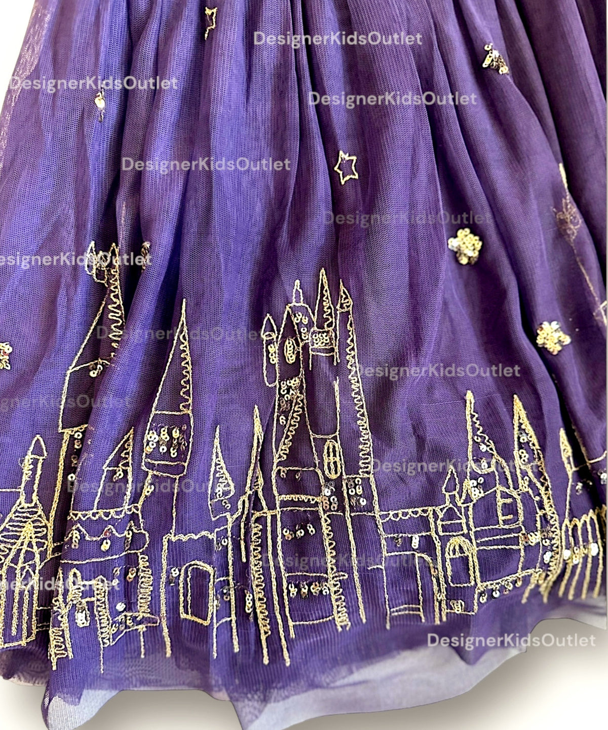 Mini Boden Harry Potter Hogwarts Enchanted Tulle Dress - Plum Jam Purple