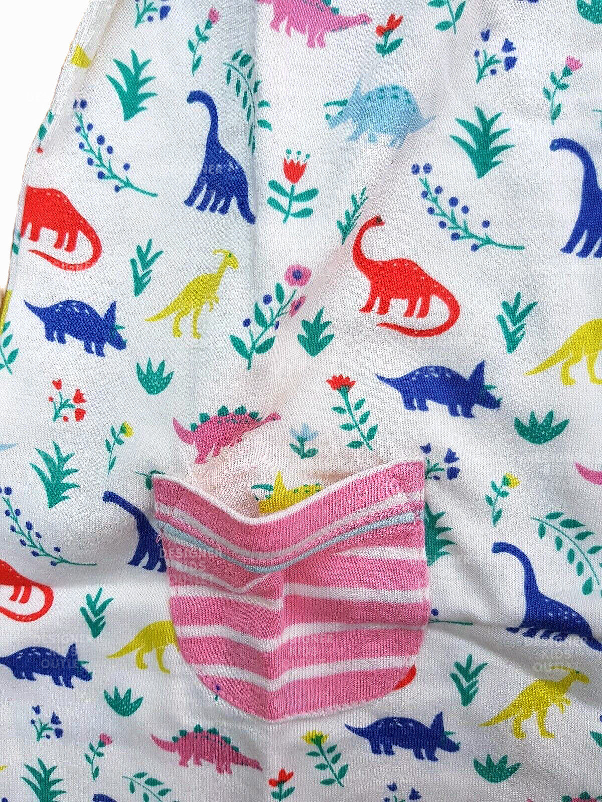 Mini Boden Baby Girls Printed Dino Jersey Dress And Knickers Set