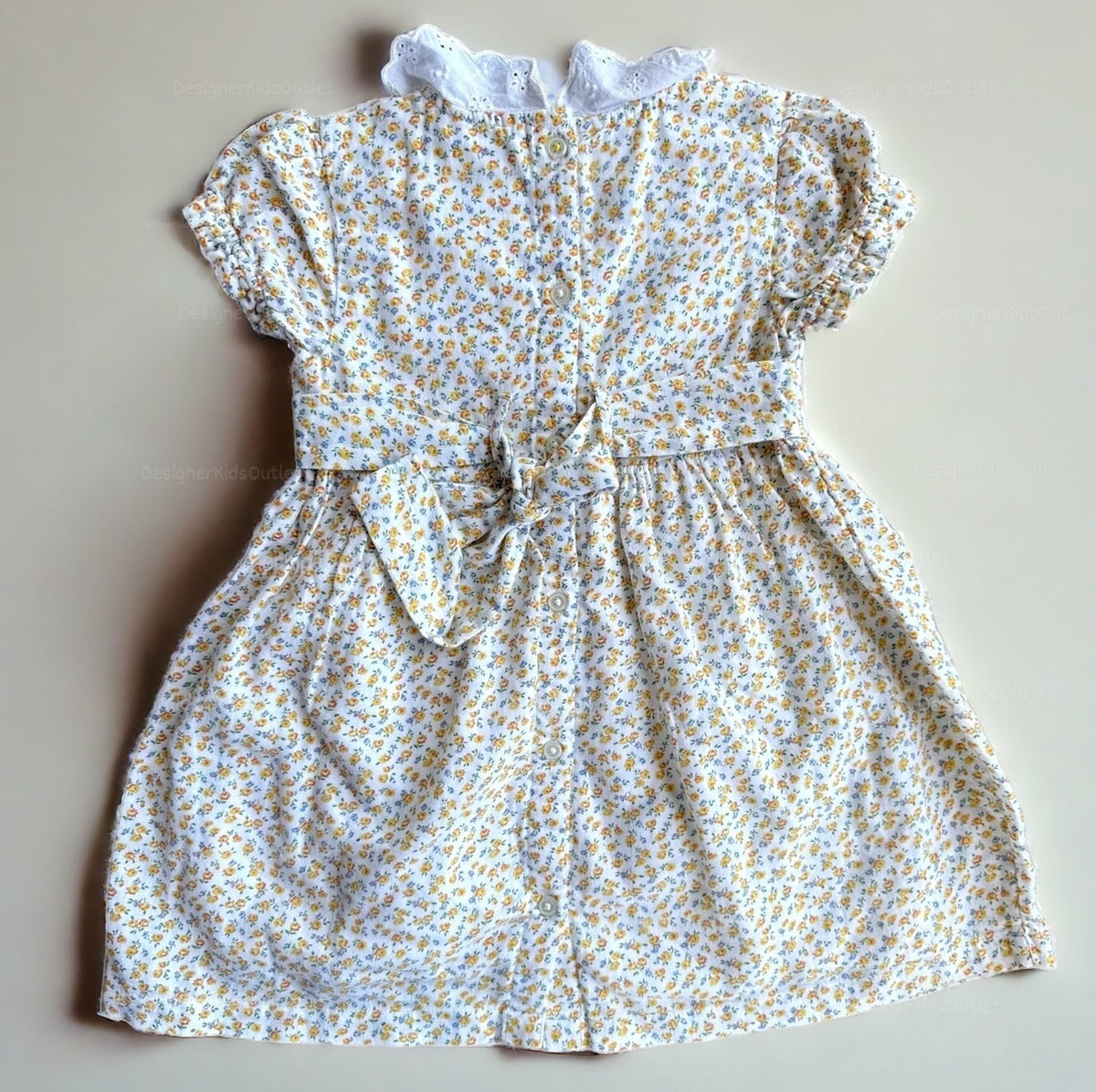 Baby Boden Mini Boden Girls Bunny Appliqué Collar Dress