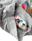 NWOT Mini Boden Girls Superstitch Sweatshirt Grey Marl Horse Girls
