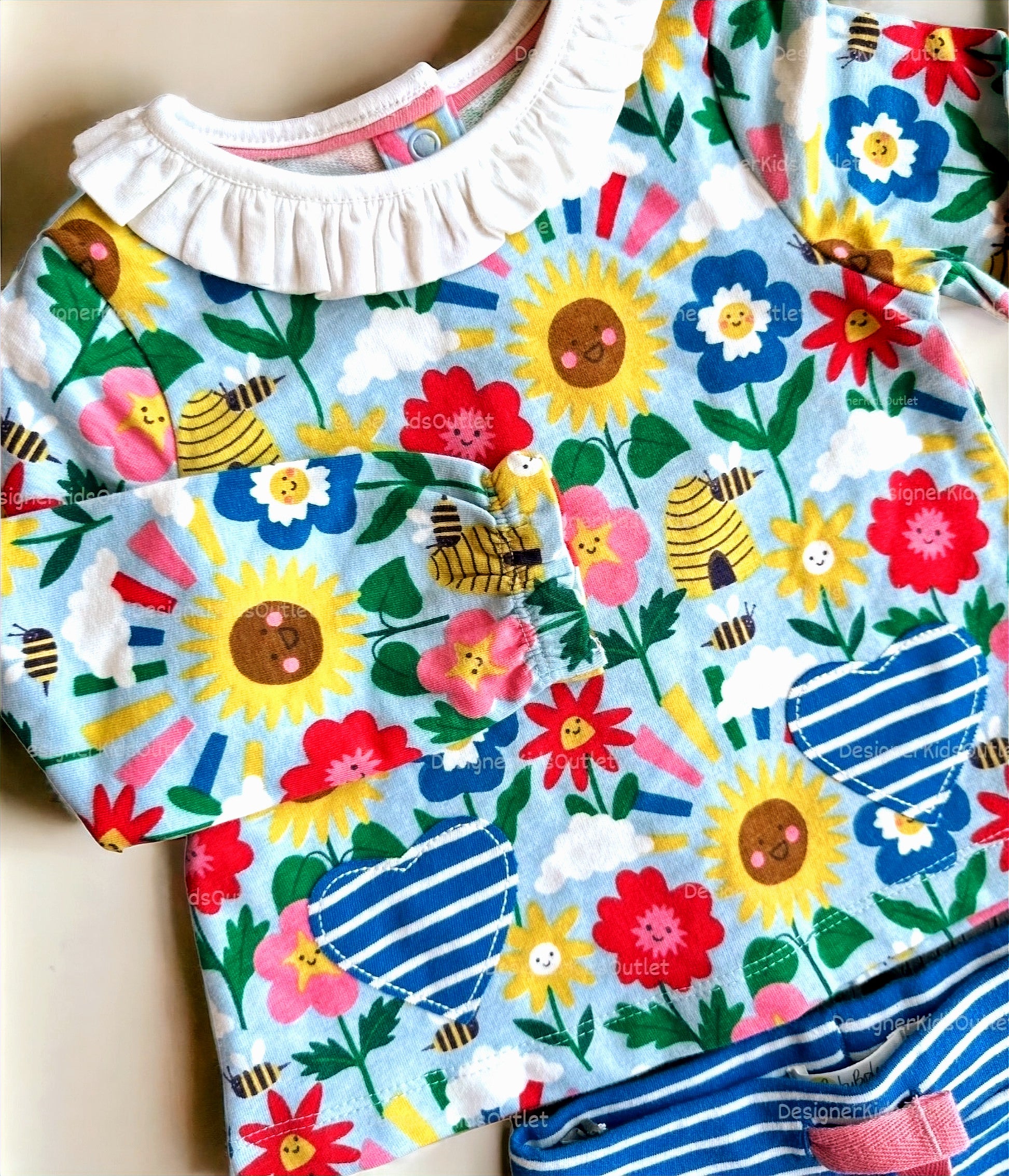 Mini Boden Baby Girls Supersoft Jersey Play Set - Multi Happy