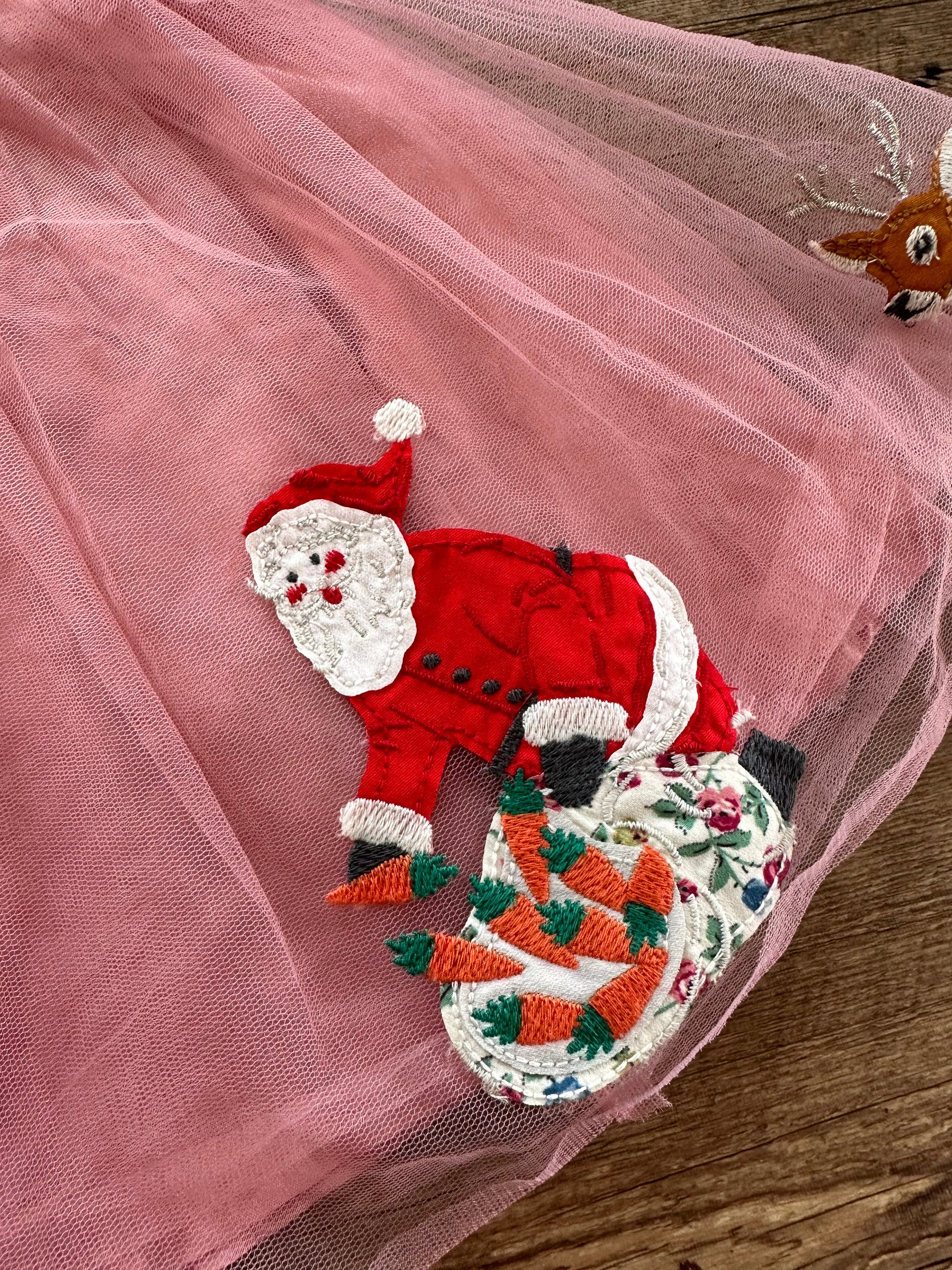 NWOT Mini Boden Santa&#39;s Playdate Skirt