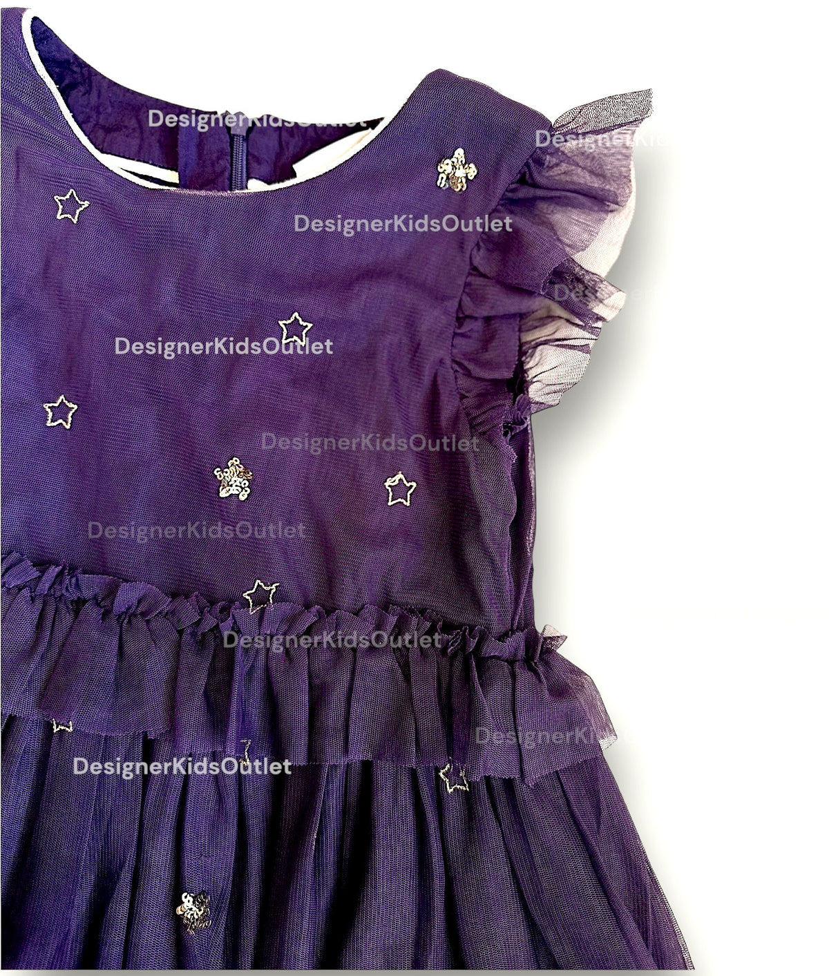 Mini Boden Harry Potter Hogwarts Enchanted Tulle Dress - Plum Jam Purple