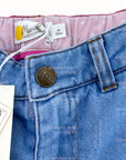 NWT Mini Boden Denim Fantasy Flamingo Flares Denim Jeans for Girls