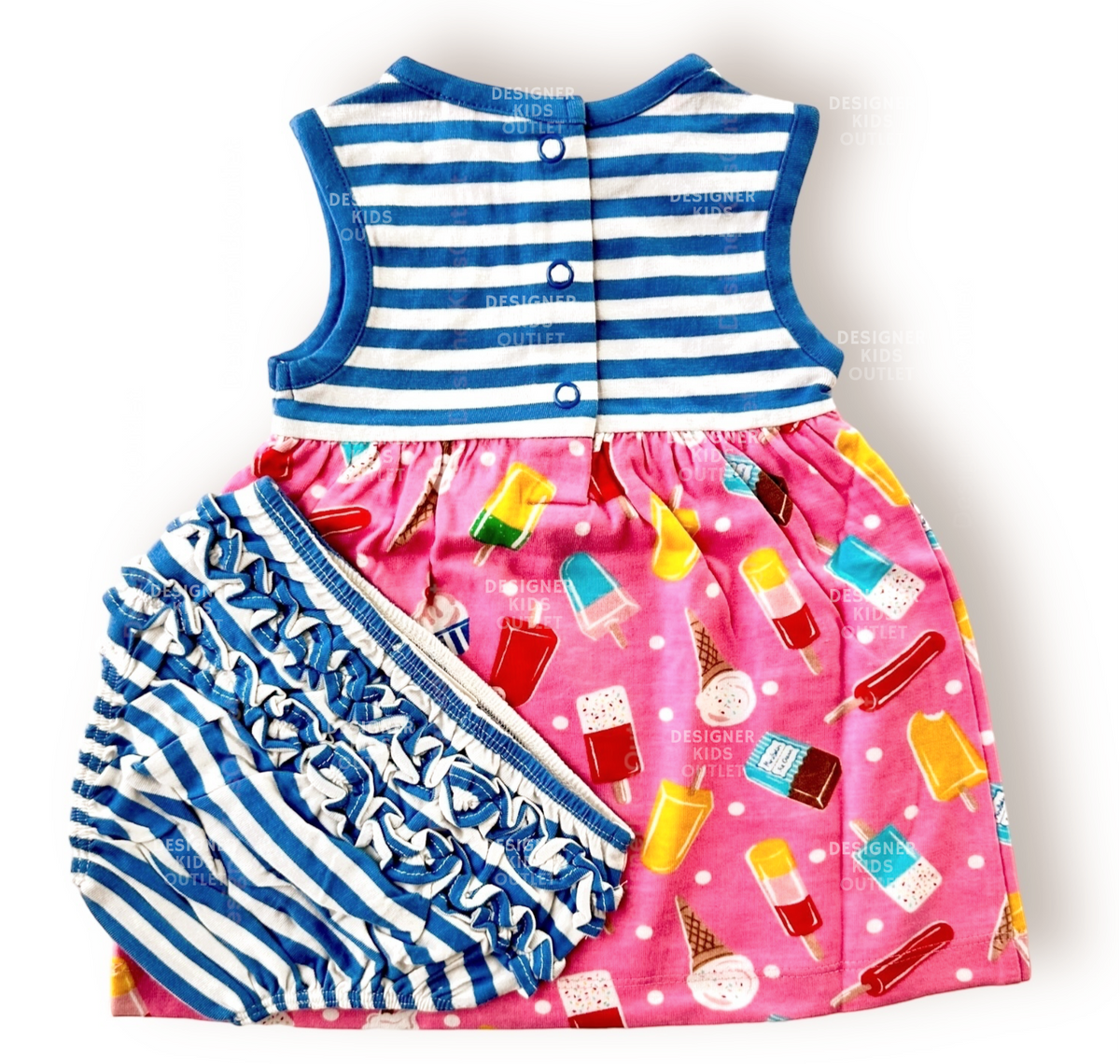 mini boden ice cream dress Mini Boden Girls Ice Cream Striped Tank Top Dress 4Y - 5Y