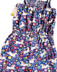 Mini Boden Unicorn Floral Jumpsuit – Girls' Cotton-Modal Playsuit