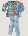 NWOT Mini Boden Mini Boden Supersoft Play Set (Multi Sky Apple Blossom)