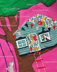 Mini Boden Girls Lift The Flap Jersey Novelty Dress Tickled Pink Tree House
