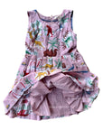 Pre-Loved Mini Boden Girls Safari Jungle Animal Print Sleeveless Linen Dress