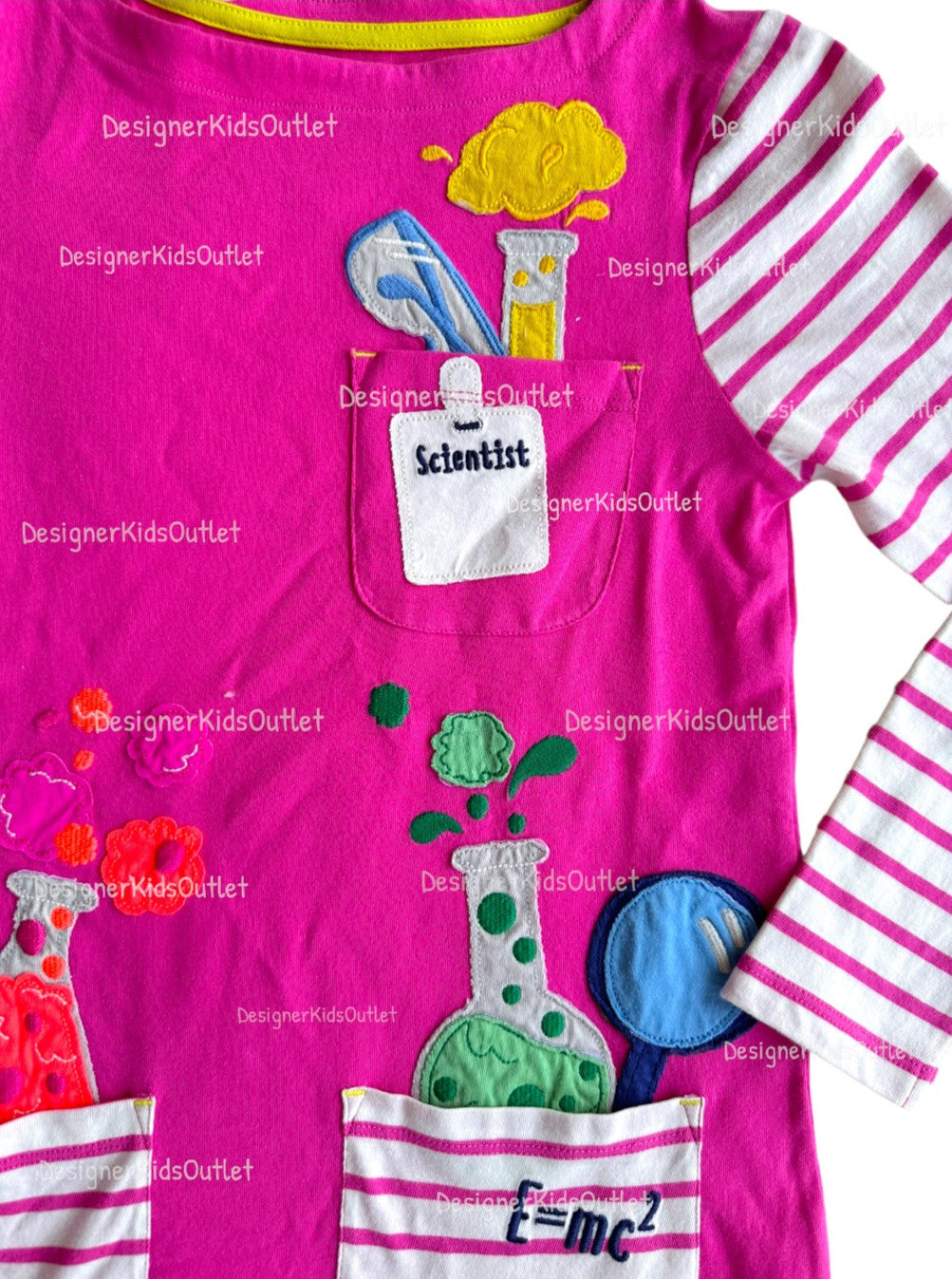 mini boden tunic dress Mini Boden purple Pink stripes sweatshirt tunic dress Girls Long Sleeve 7/8