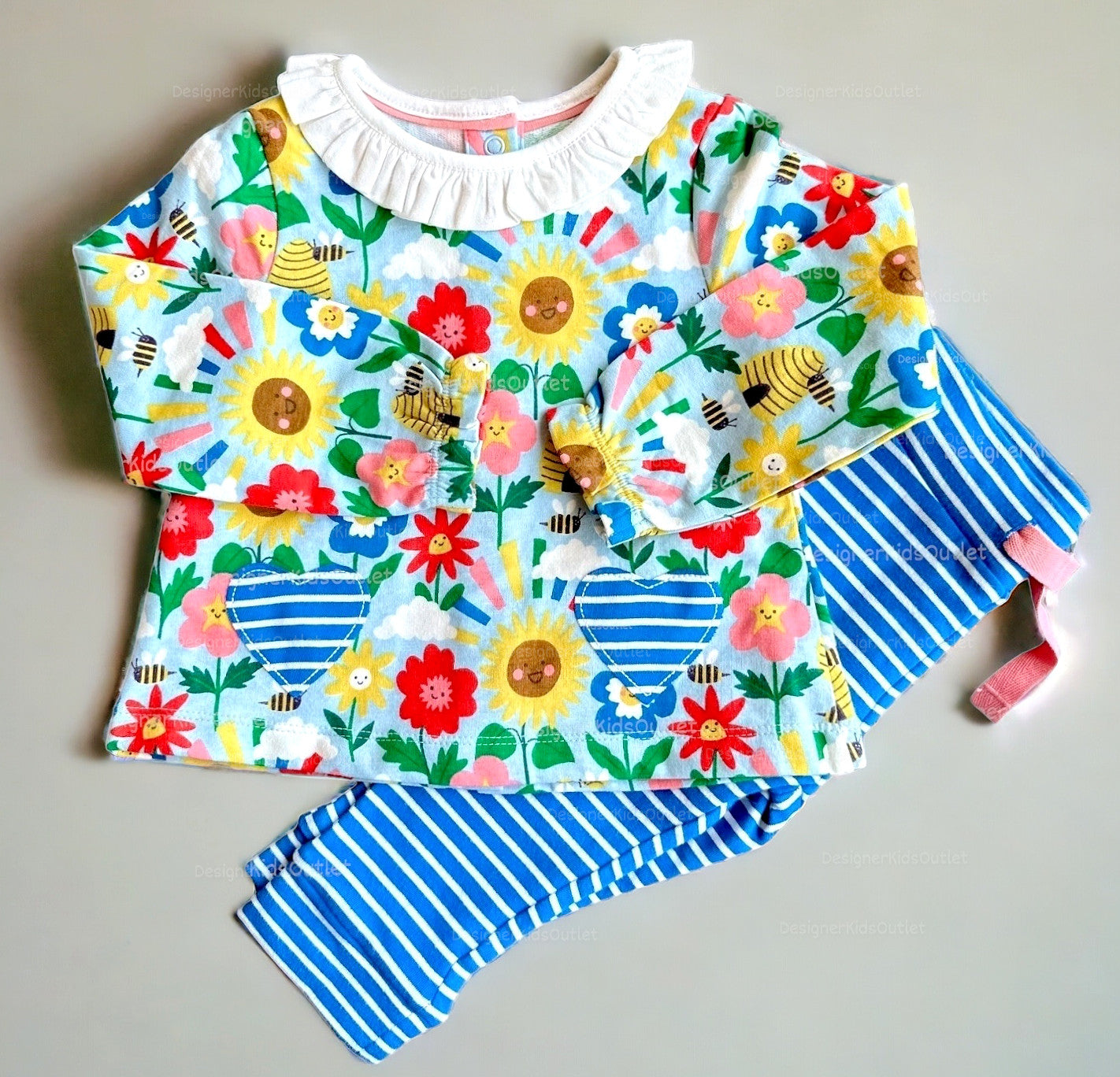 Mini Boden Baby Girls Supersoft Jersey Play Set - Multi Happy