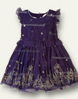 Mini Boden Harry Potter Hogwarts Enchanted Tulle Dress - Plum Jam Purple