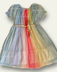 Mini Boden Girls Pastel Rainbow Dream Tulle Dress