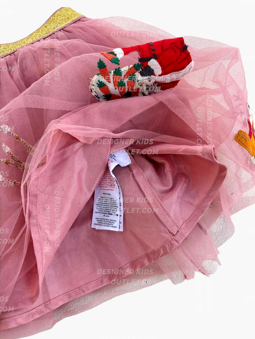 NWOT Mini Boden Santa&#39;s Playdate Skirt