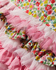 Pre-Loved Tulle Ruffle Dress Formica / Ivory Ditsy Floral