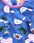 Mini Boden Baby Girls Supersoft Jersey Play Set – Baby Blue Daisy Duck