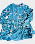 Pre-Loved Mini Boden Blue Rainbow Unicorn Dress - Pegasus Pockets