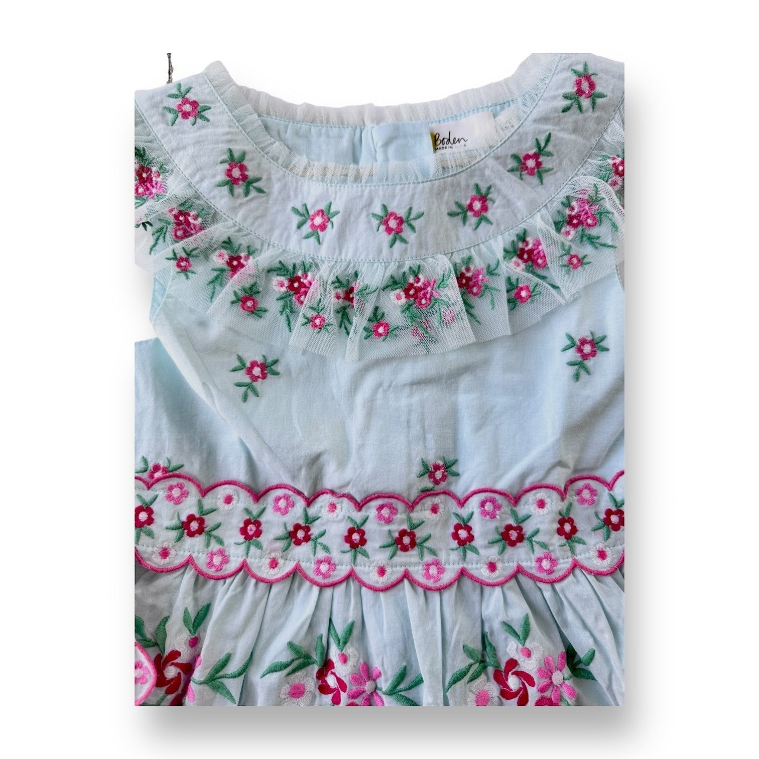 boden tulle embroidered party dress NWT Mini Boden Tulle Embroidered Party Dress