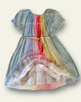 Mini Boden Girls Pastel Rainbow Dream Tulle Dress